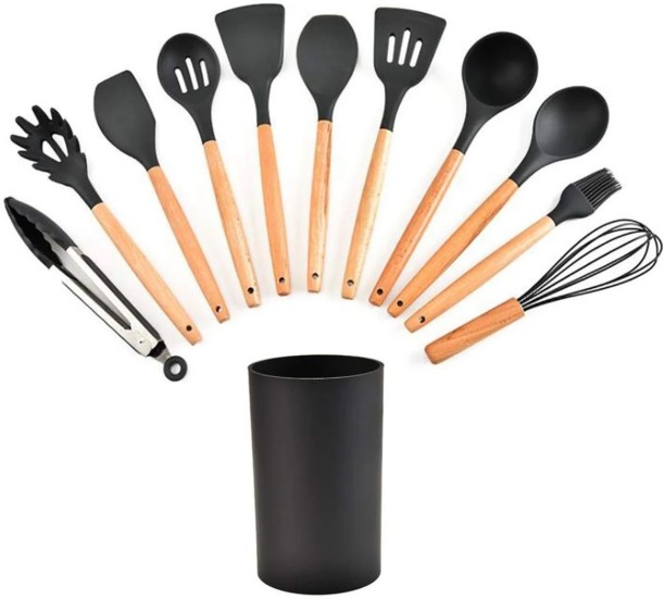 sisa Utensil Sets Silicone Cooking Spoon Kitchen Tool Set