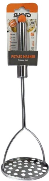 Shind Stainless Steel Potato Masher 30Cm Steel Masher Kitchen Tool Set