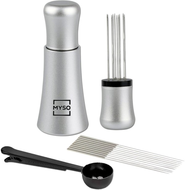 Myso Barista WDT S/Steel Espresso Distribution Tool Aluminium Brush Kitchen Tool Set