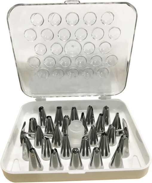 ALANES 29 Piece Stainless Steel Cake Decorating Supplies Kit Topping
