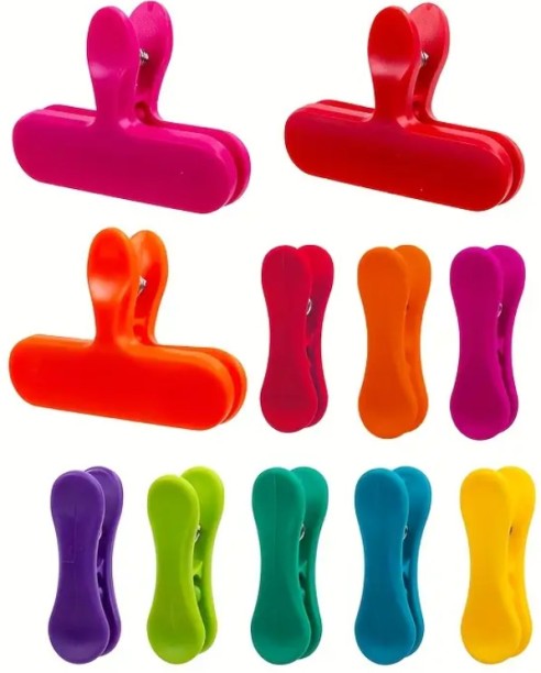 Generic 3 Large & 8 Small Plastic Food Clips Kitchen Tool Set