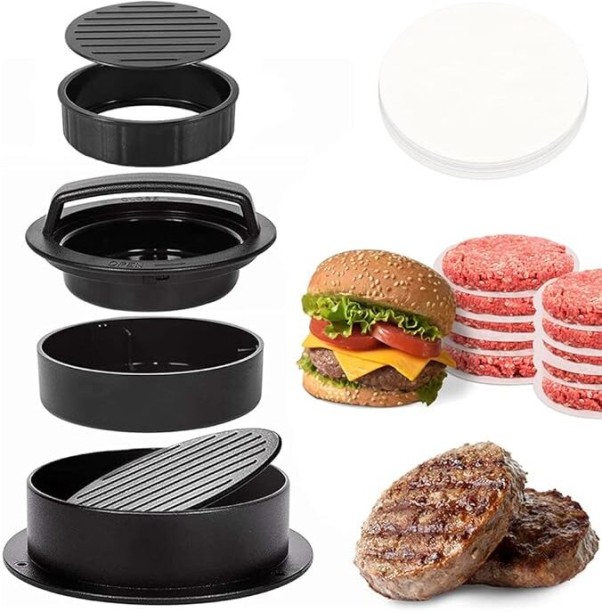 HAMBURGER PRESS FOR002 Plastic Food Clips Kitchen Tool Set