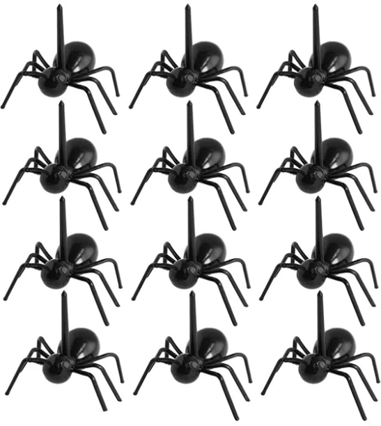 ALANES Reusable Ant Food Pick Fruit Toothpicks Dessert Fork Cocktail Picks Plastic Food Clips Kitchen Tool Set