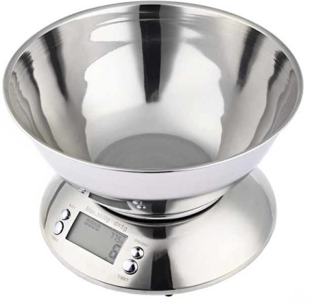 ALANES Digital Kitchen Scale Bowl with Timer Steel Baking Tools Kitchen Tool Set