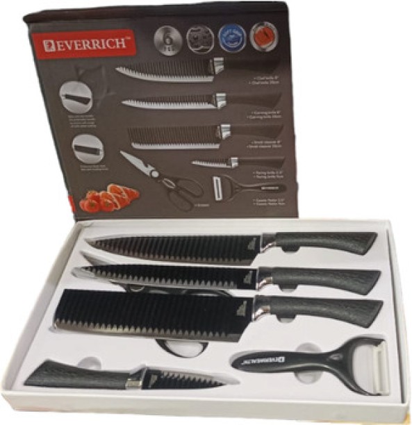 top sale trader 1 Piece Stainless Steel Multipurpose Black Universal Knife Set