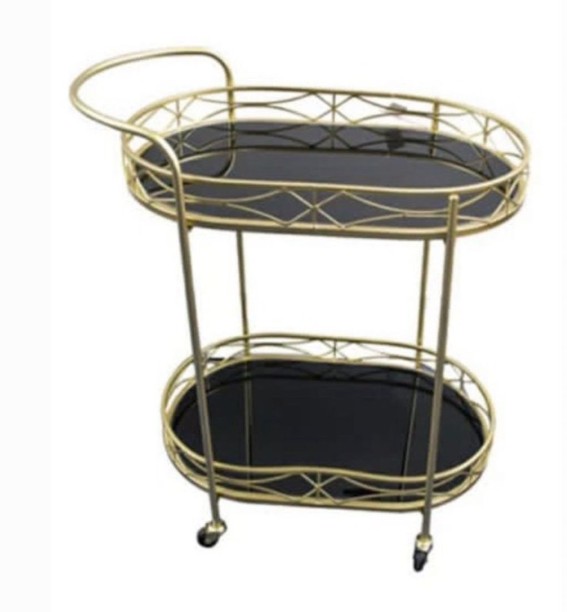 Kitchen World sd802-16 Glass Kitchen Trolley