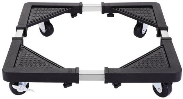 Jophil Holdings Multifunctional Movable Base for Washing Machine and Refrigerator Stainless Steel, Polypropylene Kitchen Trolley