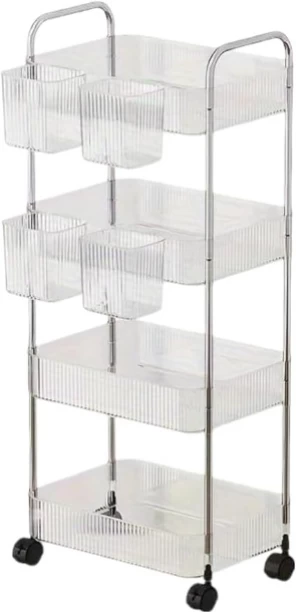 Homeyfinds BS117 Crystal Kitchen Trolley
