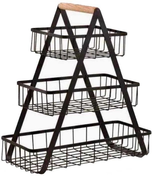 sisa saaza008 Steel Fruits/Vegetables Kitchen Rack