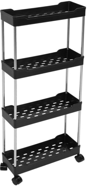 Durable Tier Storage Cart Plastic Kitchen Trolley