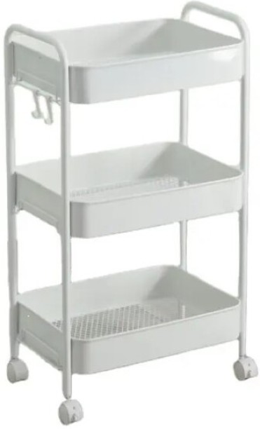 0nline Oasis Multiscene 3 Tier Utility Rolling Cart No Screw Metal Kitchen Storage Trolley Movable Storage Organizer Rack With Wheels Wooden Kitchen Trolley