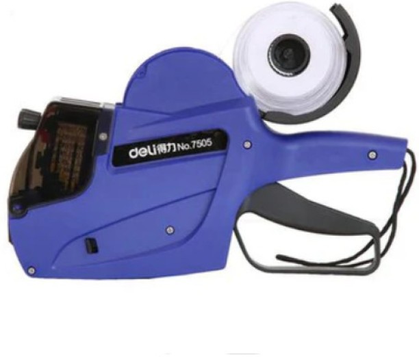 Deli Deli Price Label Gun 2-line Blue Label Stamping Machine