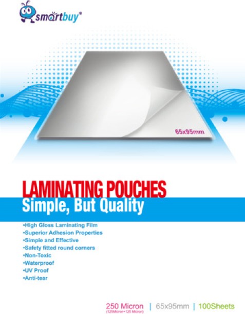 Smartbuy Premium 65x95 Business Card Laminating Sheet