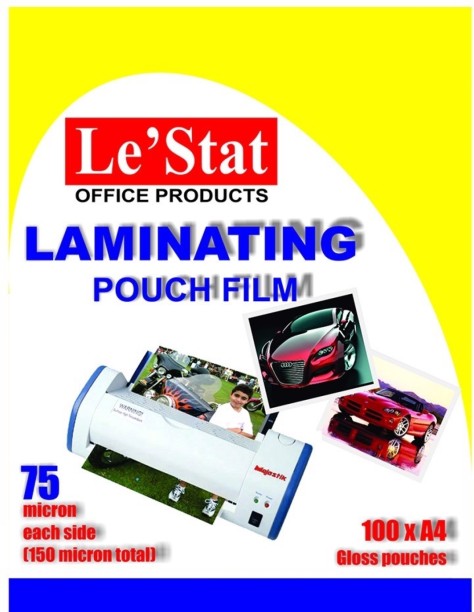 Le Stat Heavy Duty 150 Micron A4 Laminating Sheet