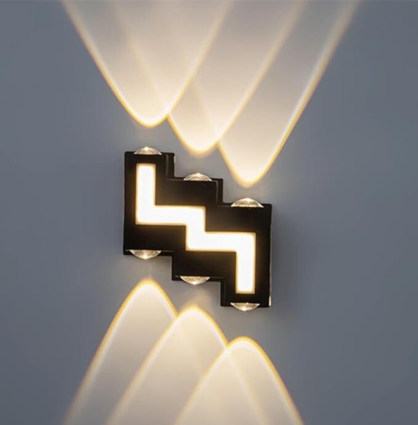 SAM Modern Indoor LED Wall Lights, LED Up Down Wall Lamp Waterproof Wall Wash Lights for Bedroom Living Room Corridor Hallway (7W) Wall Lights Lamp Shade