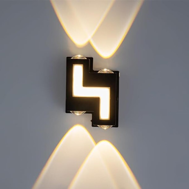 SAM Modern Indoor LED Wall Lights, LED Up Down Wall Lamp Waterproof Wall Wash Lights for Bedroom Living Room Corridor Hallway (5W) Wall Lights Lamp Shade