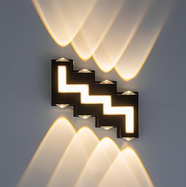 SAM Modern Indoor LED Wall Lights, LED Up Down Wall Lamp Waterproof Wall Wash Lights for Bedroom Living Room Corridor Hallway (10W) Wall Lights Lamp Shade