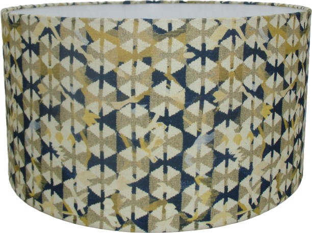 LAMP FACTORY S138 LAMP SHADE SPECIAL FABRIC GOLD & BLUE Table Lamps Lamp Shade
