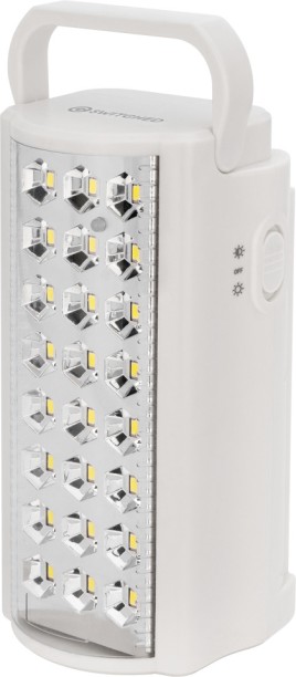 SWITCHED Rechargeable Lantern 800 Lumen – White White Plastic Hanging Lantern