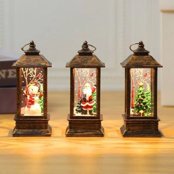 UNIVERSAL Christmas Lanterns Brown, Red Bronze Hanging Lantern