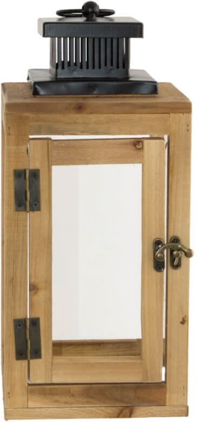 Generic WIL20U1 Brown Wooden Table Lantern