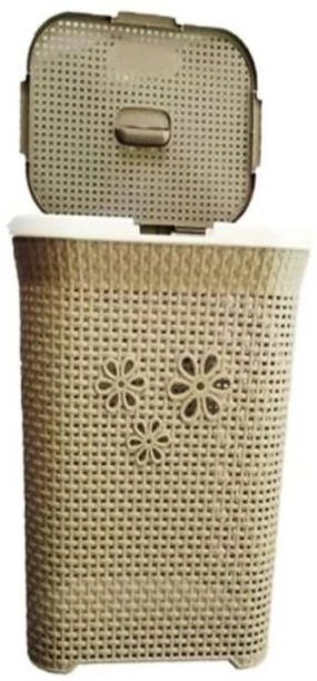 SMTE 50 L Cream White Laundry Basket