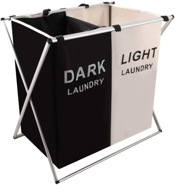 Dark-Light Laundry 45 L Black & white Laundry Bag