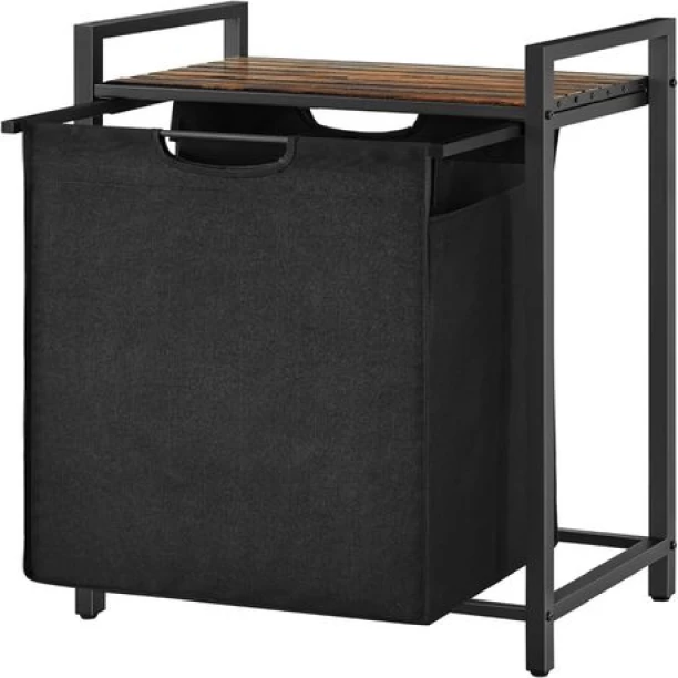 LASA 65 L Brown, Black Laundry Basket