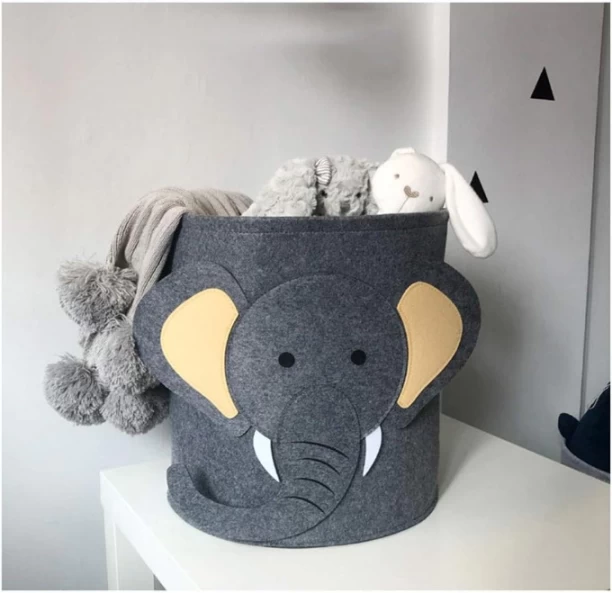 R AND E 4 L Grey Laundry Basket