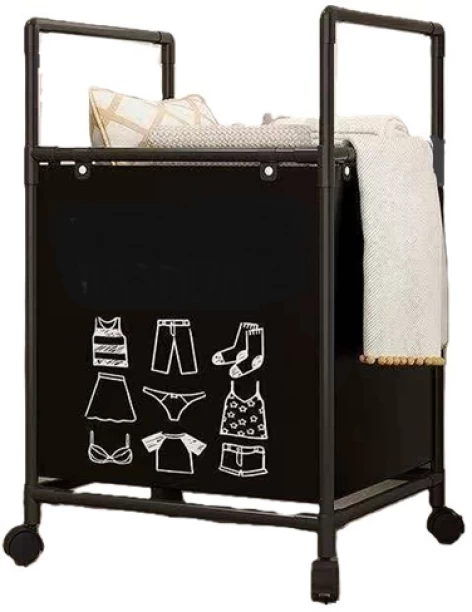 XelB 65 L Black Laundry Storage Basket