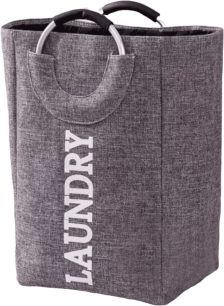 Creative Deco 75 L Grey Laundry Basket