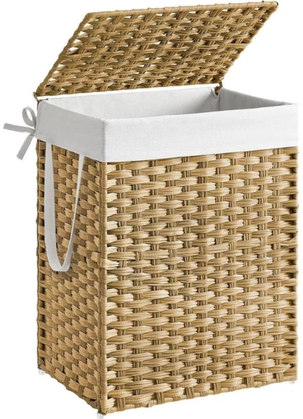 Songmics 90 L Natural Laundry Basket