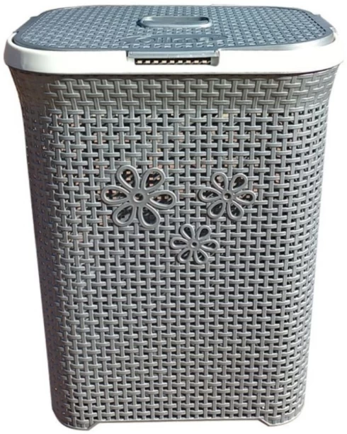 SMTE 50 L Grey Laundry Basket