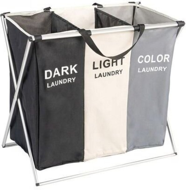 Unbranded 50 L 3 Compartments for Dorm Room Laundry Bag