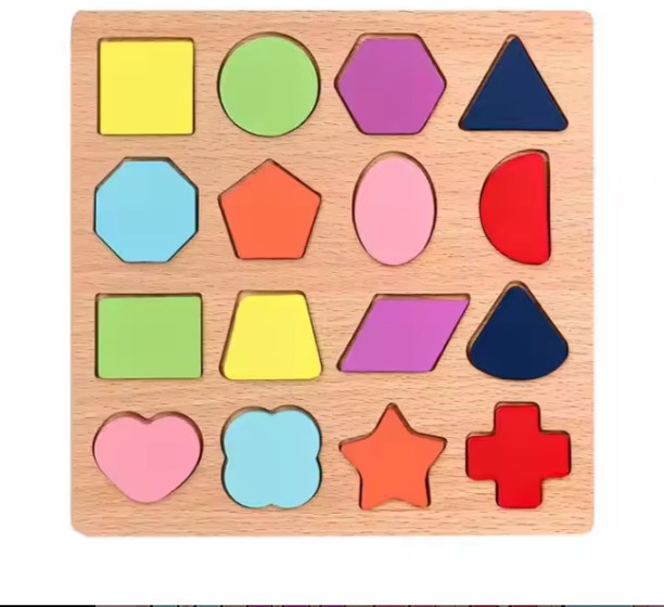 Liora Collections Wooden Puzzle Colourful Wooden Shapes Wooden Puzzles