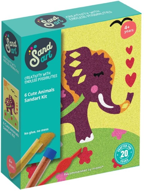 SAND ART Cute Animals Activity Toys