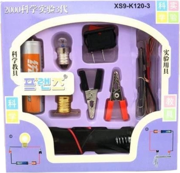 generic Electric Experiment Toy for Kids Experiment with Electricity as a Light Source and Electricity as a Source of Educational Electronic Hobby Kit