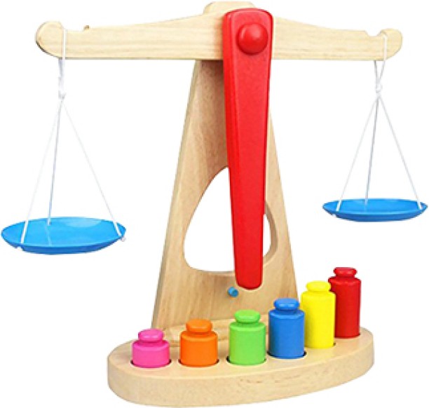 ALANES Wooden Balance Scale Educational Toy Educational Toys