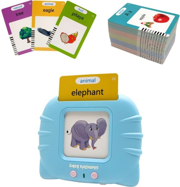 lilhe Talking Flash Cards for Children-Pictures and Audible Words Educational Toy Flashcards & Workbooks