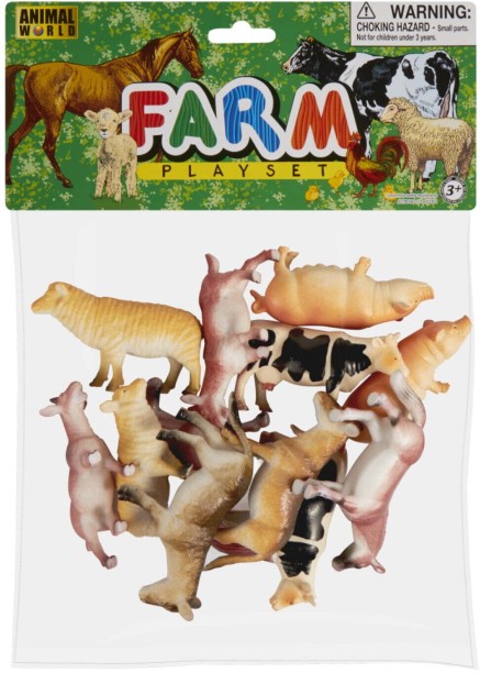 Animal World Farm Animal Shapes Toys