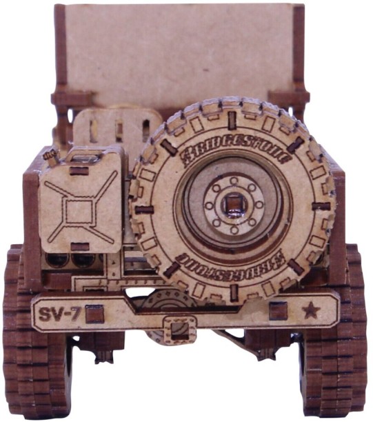 Wow We 3D Wooden Model Willy's Jeep Science Project Kit