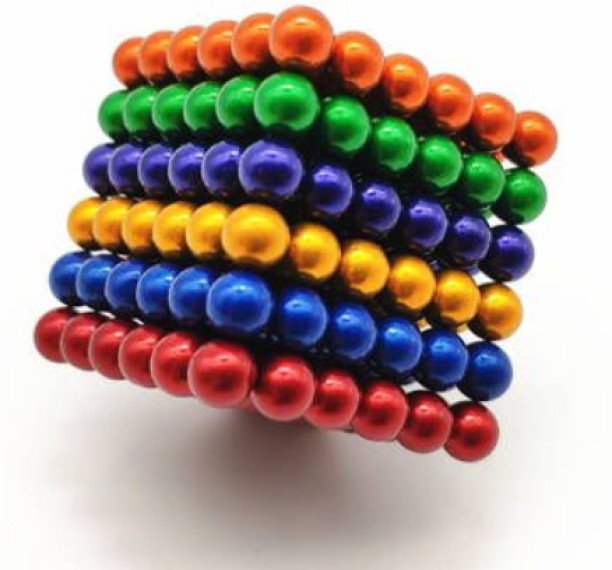 Miss Bliss Imports Magnetic Balls Educational Toy Novelty 512 Pieces Shapes Toys