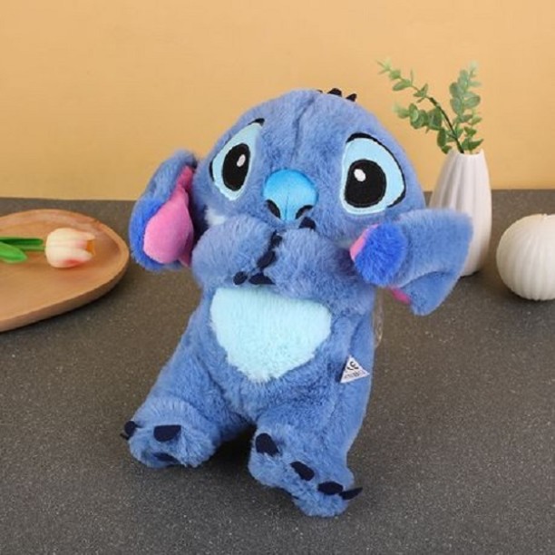 Deals online WJ-975 Blue Plush Doll - Comforting Toy Breathing Motion, Music Light Activity Toys