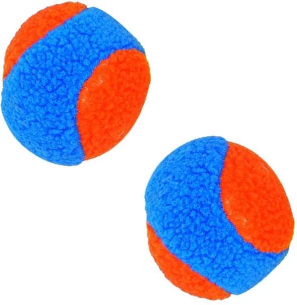 Vinex Soft Colourful Sensory Fleece Sheep Ball (Set of 2) Cricket Tennis Ball