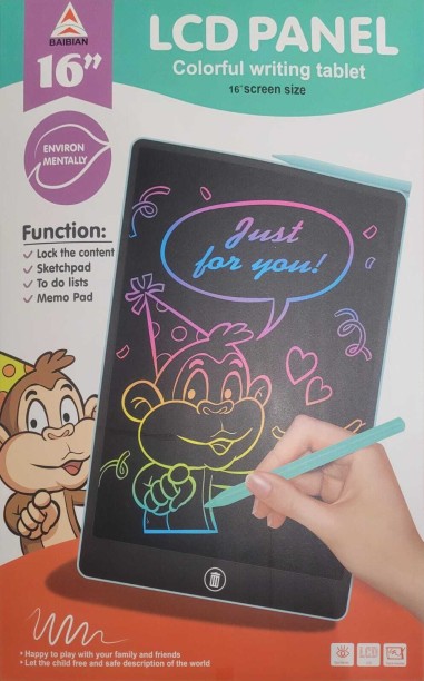 BAIBIAN LCD Panel colorful writing tablet 16" screen size LCD Writing Pad