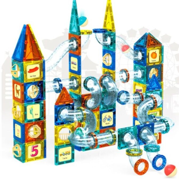 JG 168 pcs Parallel Import Magnetic & Metallic Blocks