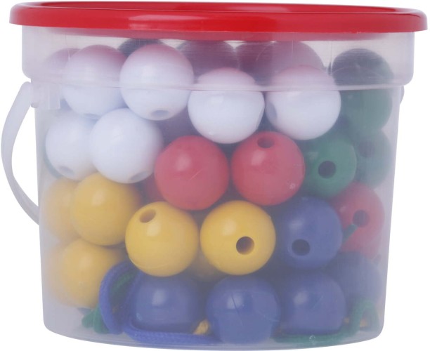 EDUCO Beads and Laces in Bucket Activity Toys