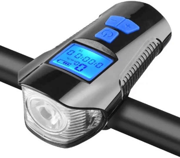 Aerbes AB-ZX10 Dual Light Source Wireless Code Meter With Horn Bicycle Front Light LED Front Light