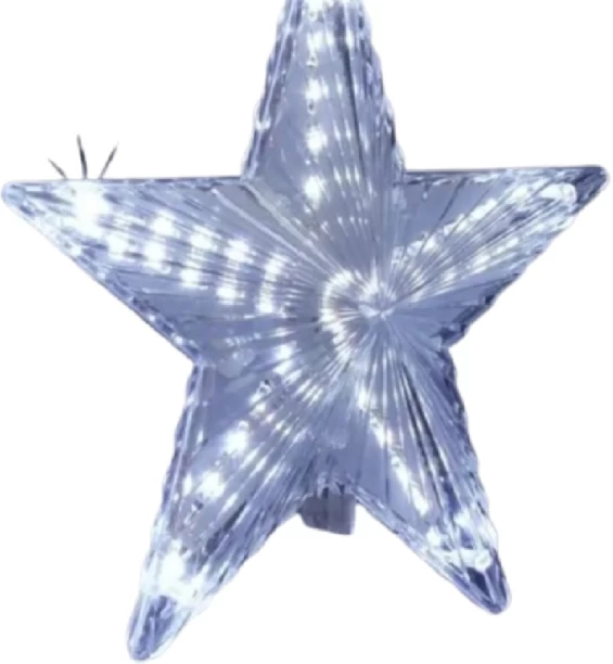 ZYF 105 Christmas Tree Top LED Star White 15cm LED Christmas Light