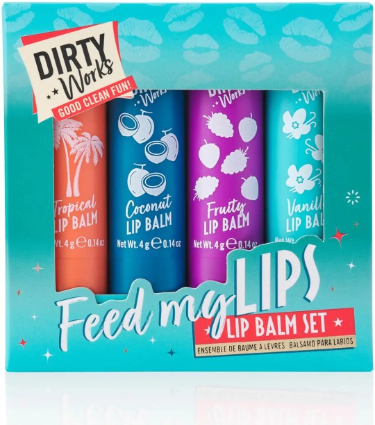 Dirty Works Feed My Lips Lip Balm Set Variety
